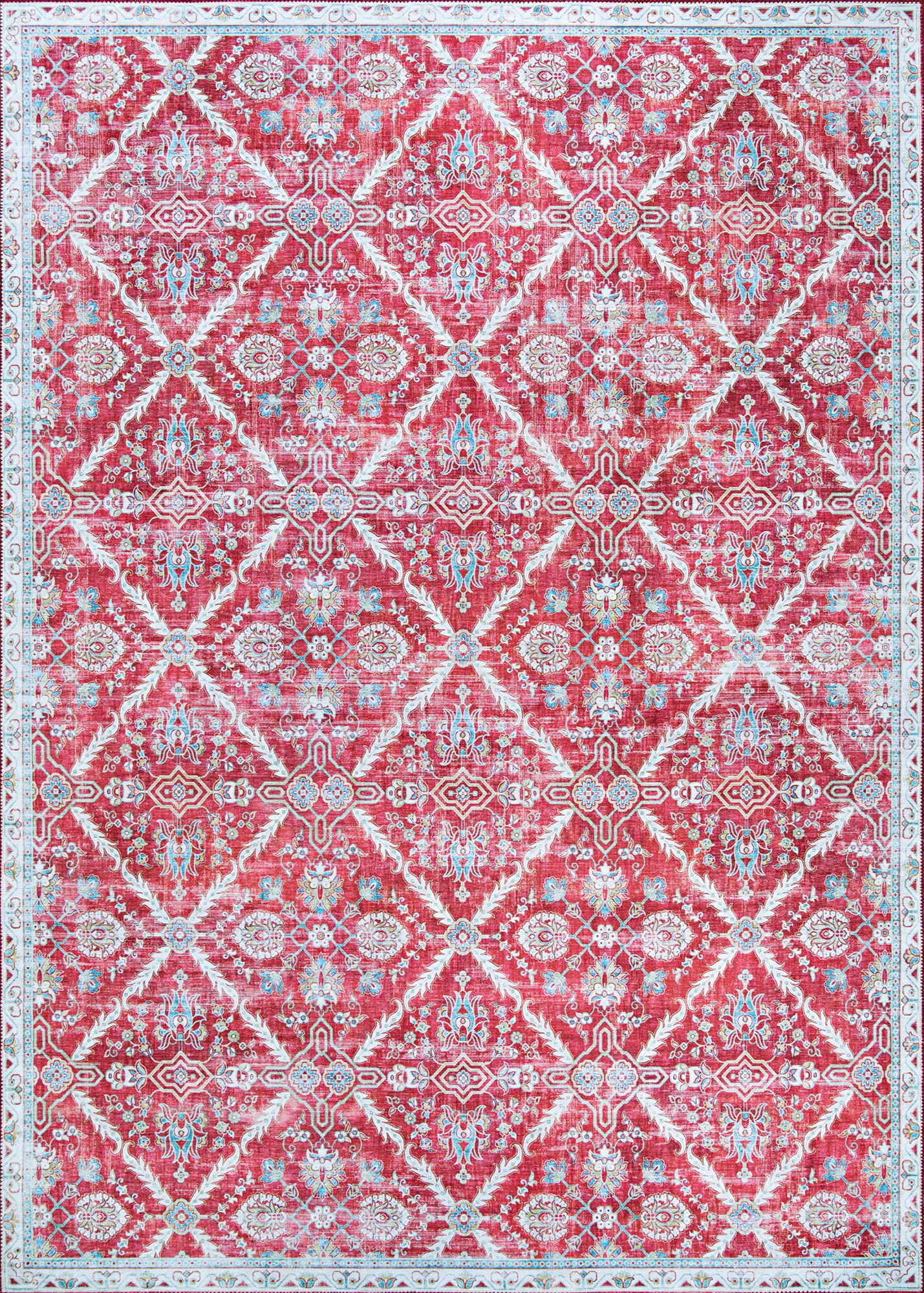 Couristan Pasha Arcadia Garnet Area Rug