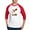 Red/White, variant on CafePress - The Batini - Cotton Baseball Jersey, 3/4 Raglan Sleeve Shirt