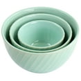 thumbnail image 3 of Martha Stewart  3 Piece Stoneware Mini Bowl Set in Mint - 3 Piece, 3 of 5