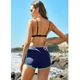 thumbnail image 4 of Attraco Womens Boyleg Swim Shorts High Waisted Tummy Control Sporty Swim Bottoms, 4 of 8