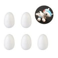 thumbnail image 5 of Trianu 20Pcs 2.75" Craft Foam Eggs, White Smooth Polystyrene Eggs for Christmas, Craft Making Eggs Foam Balls for Easter Holiday, Crafts Making Handmade DIY Painting School Projects, 5 of 9
