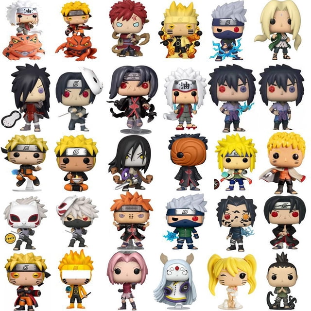 Naruto, Naruto, Sasuke, Kakashi Itachi, una serie completa de figuras periféricas y juguetes.