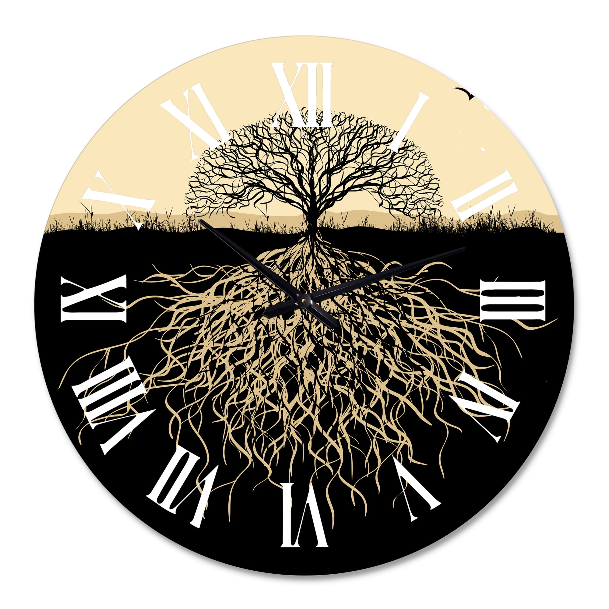 Designart 1 in Quartz Traditional Wall Clock