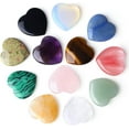 thumbnail image 3 of Pekkaxy 1 Inch Hearts Crystals and Healing Stones Reiki Gems Healing Crystals Amethyst Crystal Hearts Set Rose Quartz Heart Shaped Crystals Bulk Polished Gemstones Spiritual Gifts for Women 12 PCS, 3 of 7