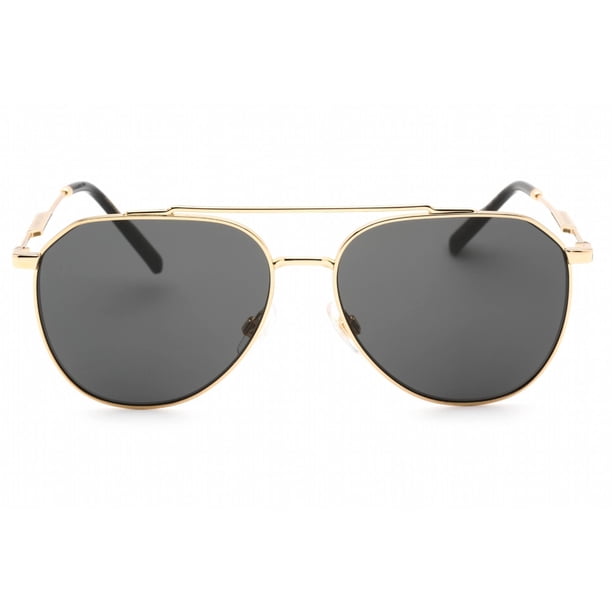 Dolce & Gabbana DG 2296 Metal Unisex Aviator Sunglasses Gold  display picture 2