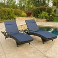 thumbnail image 6 of Outdoor Armed Chaise Lounge with Navy Cushion - Set of 2, 6 of 6