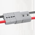 thumbnail image 3 of 10 Piezas Conector de Enchufe Estilo Anderson 120A con Manejar Anderson Kit de Conectores RáPidos de Carga de BateríA para Carretilla Elevadora Gris, 3 of 5