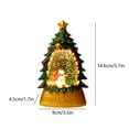 thumbnail image 3 of Christmas Snow Globe, Water Swirling and Glittering Snow Globes, Prelit Christmas Tree Santa and Elk, Battery Operated Lighted Christmas Decorations Indoor Home Decor, 3 of 6