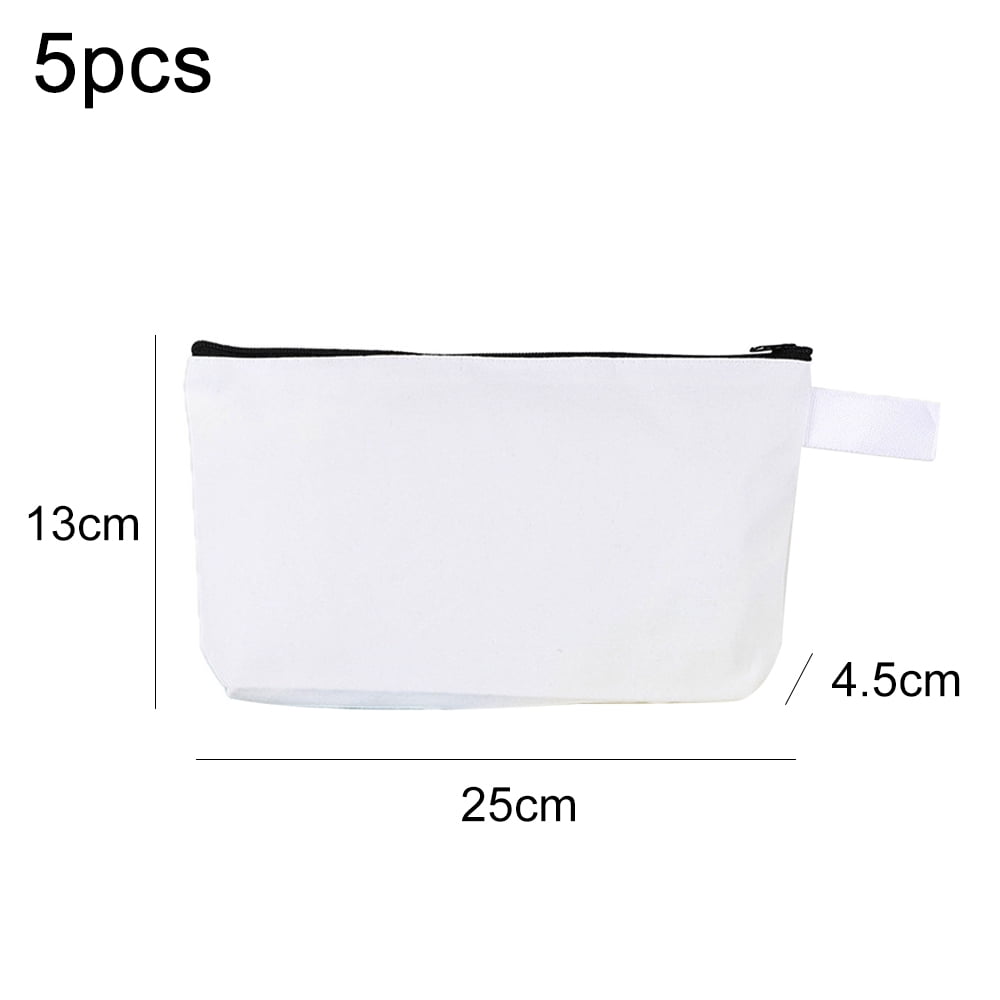 10 Pieces Canvas Makeup Bags Bulk Travel Cosmetic Bags Plain Makeup Pouch  Multi-Purpose Blank Travel Toiletry Bag DIY Craft Bags with Zipper for  Women Girls Teens, 10 Colors (8.7 x 5 x 1.8 Inch) : Beauty & Personal Care  