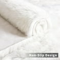 thumbnail image 3 of GoXteam Soft Fluffy Faux Fur Rugs for Bedroom Bedside Rug 2x3 Feet, Washable, Furry Sheepskin Area Rug for Living Room Girls Room, Luxury Shag Carpet Home Decor, White, 3 of 7
