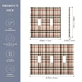 thumbnail image 2 of Yayeee Toggle Light Switch Wall Plate 3-Gang 6.37"x4.48" Decorative Outlet Cover, Black Tartan, 2 of 7