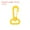 Yellow, variant on Plastic Swivel Snap Hook Rotary Lobster Clasp Buckle for Backpack Luggage Webbing Strap, Khaki, 3 Pack