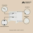 thumbnail image 4 of Manhattan Comfort Coney Mid-Century Modern 2-Drawer Nightstand in White, 4 of 11