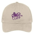 thumbnail image 1 of Trendy Apparel Shop Octopus Embroidered Soft Crown 100% Brushed Cotton Cap, 1 of 2