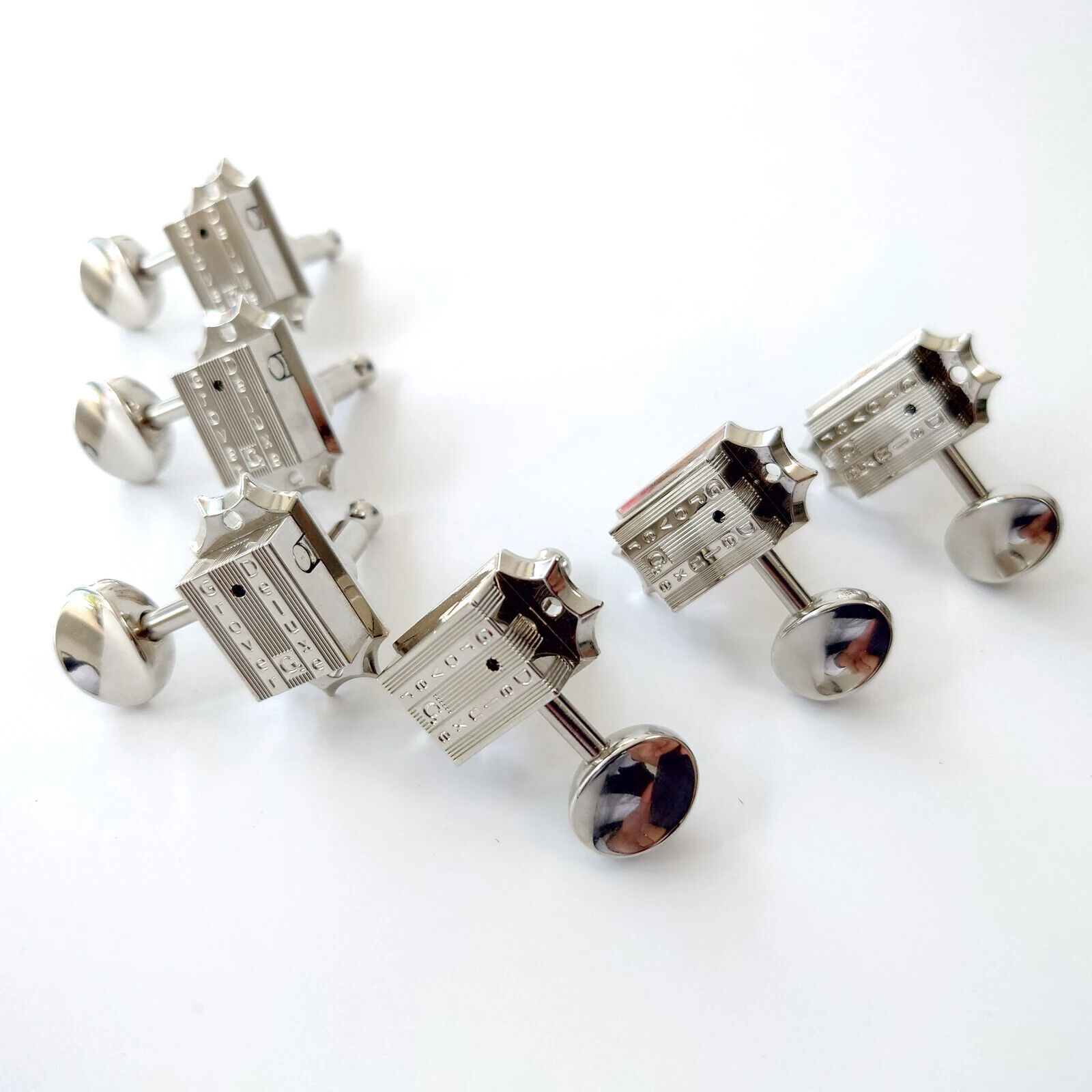 3L 3R Guitar Tuners 1 Set Deluxe Guitar Machine Heads Tuners Chrome