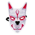 thumbnail image 3 of Halloween Cosplay Intégral Réaliste Effrayant Mascarade Coiffe Blanche, 3 of 10