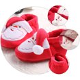 thumbnail image 3 of 1 par de zapatos de invierno para bebés, cálidos zapatos de piso navideños para niños pequeños, prewalker de algodón, 3 of 5