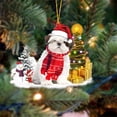 thumbnail image 7 of Walbest Christmas Pendant Cartoon Dog Pattern Shatterproof Wooden Xmas Tree Hanging Sign Home Decor, 7 of 7