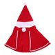 thumbnail image 1 of Capa de Vacaciones para Mascotas Yashi Capa de Vellón Disfraz Navideño Color Rojo, 1 of 5
