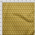 thumbnail image 4 of oneOone Viscose Jersey Dark Mustard Fabric Ikat Quilting Supplies Print Sewing Fabric By The Yard 60 Inch Wide, 4 of 4
