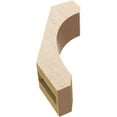 thumbnail image 6 of Ekena Millwork 3"W x 8"D x 12"H Legacy Rough Cedar Woodgrain TimberThane Knee Brace, Primed, 6 of 6