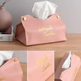 thumbnail image 3 of 2 Pieces Tissue Holder, Tissue Box, Leather Tissue Box, V Port Design (pink, Green), 3 of 5