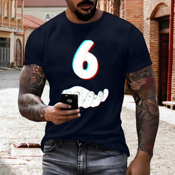 Tops para hombre, blusas y camisas de manga corta con cuello redondo para hombre, jersey informal con cuello redondo estampado para hombre, pantalones cortos deportivos para fitness, blusa de poliéste