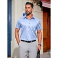 thumbnail image 6 of sogami Mens Short Sleeve Button Down Shirt Casual Dress Shirts with Pocket, 6 of 7