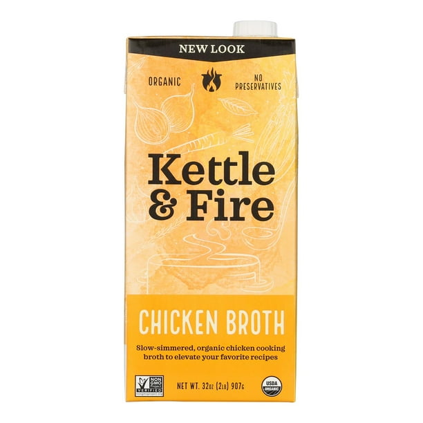 Kettle & Fire Chicken Broth, 32 oz