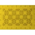 thumbnail image 1 of Ahgly Company Machine Washable Indoor Rectangle Oriental Yellow Traditional Area Rugs, 2' x 4', 1 of 4