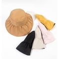 thumbnail image 3 of CoCopeaunts Women Bucket Hat Large Wide Brim Outdoor Sun Protection Folding Summer Bucket Cap for Women Adjustable Lace-Up, 3 of 8
