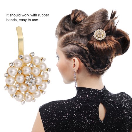 Woman Metal Hair Clip Pearl Flower Hair Clip Decorative Handmade