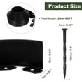 thumbnail image 2 of Uxcell Bordes de Jardín, 1Pcs 66FT x 3.94" Kit de Bordes de Jardín con 60 Estacas para Césped y Macizos de Flores (Negro), 2 of 7