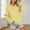 Yellow, variant on Gteyoijn Blue Women's V Neck Sweatshirt Fleece Cute Pocket Sweatshirts No Hood Oversized Comfy Soft Fall Winter Tops Women's Hoodless Sweatshirt Women Blending Shirts Light Zip Up Hoodie Womens