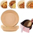 thumbnail image 1 of Doublure en Papier Jetable pour Friteuse à Air Chaud, 100 Pcs Doublures Antiadhésives, Cuisson pour Résistant à l'Huile, Résistant à l'Eau, Parchemin de Qualité Alimentaire pour Rôtir au Micro-Ondes (7.9 Pouces-100 Pcs, Naturel), 1 of 7