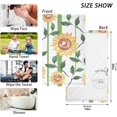thumbnail image 2 of Hand Towels Beautiful Watercolor Sunflower Patterned 2 PCS, Cotton Bath Towel for Drying Face Hands Body Decorative Water Absorbent Lightweight Towels for Bathroom Ktichen Travel Gym, 16"x28", 2 of 6