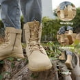 thumbnail image 3 of Soulsfeng Lightweight Hiking Desert Boots Breathable Mens Outdoor Military Side Zipper Tactical Boots, 3 of 11