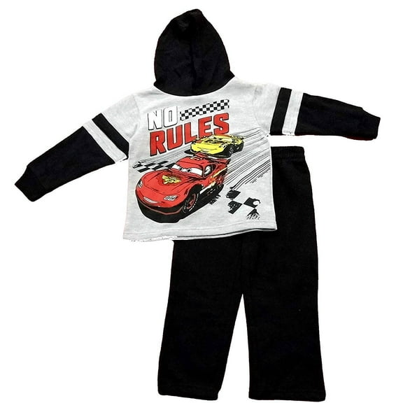 Disney Cars Little Boys' Toddler 2 Piece Fleece Set 3T Grey/Black