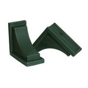 Mayne Nantucket 8" x 4" x 7" Green Plastic Decorative Corbels, 2-Pack