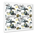 thumbnail image 2 of Designart 'Collage of Eyes And Doodles In Contemporary Style I' Modern Framed Art Print, 2 of 4