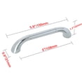 thumbnail image 3 of Utopia Alley 5pcs Tempo Pull Handle - Decorative Cabinet Drop Pull Handles- Vintage Cabinet Hardware with Hand Finished Polished Chrome - Metal Drawer Pull Handle, 5.0" Center to Center, 3 of 5