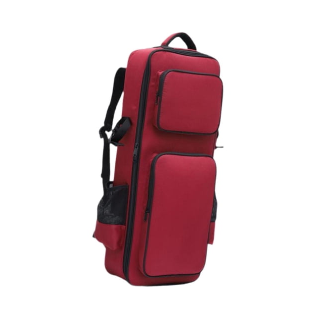 Xuanheng Sac pour Saxophone Sac de Voyage Polyester Antichoc Portable Étui de Rangement pour Clarinette Rouge