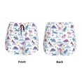 thumbnail image 5 of Lsque Dinosaur Printed Women's Running Shorts with Liner Pockets,Elastic Quick Dry Workout Athletic Gym Yoga Shorts,Womens High Waist Shorts-Medium, 5 of 9