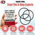 thumbnail image 5 of Captain O-Ring  ORF ORFx3 HF2/3 ORING for iSpring RCC RO and Hydronix HF2/3/4 3 Pack, 5 of 7