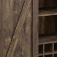 thumbnail image 3 of 42 Inch Bar Cabinet with Single Sliding Door Two Open Shelves Black, 3 of 5