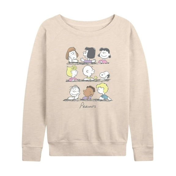 Peanuts - Snoopy And Friends - Women's French Terry Long Sleeve T-Shirt