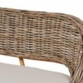thumbnail image 5 of bali & pari Raisa Rattan BOHO Dining Nook Banquette Set, Greywashed, 5 of 9