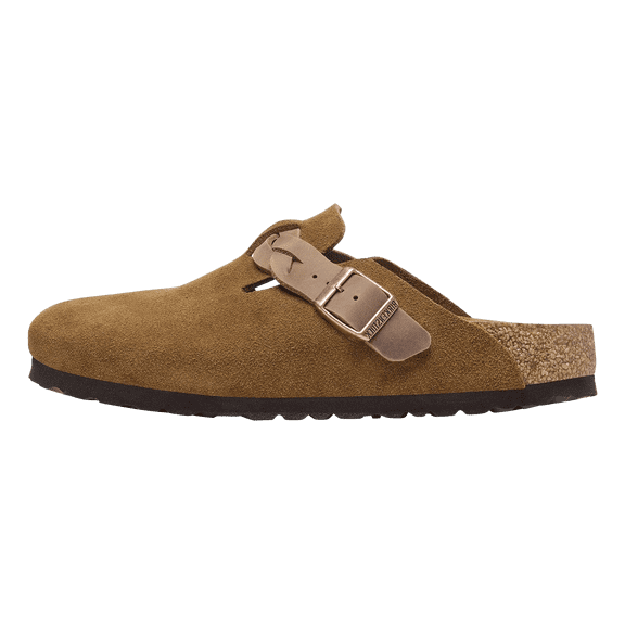 BIRKENSTOCK MENS Boston Braided Suede Leather "Mink Suede-Narrow Fit" 1026713 1026713 from Stadium Goods