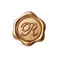 thumbnail image 2 of Pegatinas con sello de cera Yoption Initial R, oro envejecido, paquete de 100, 2 of 6