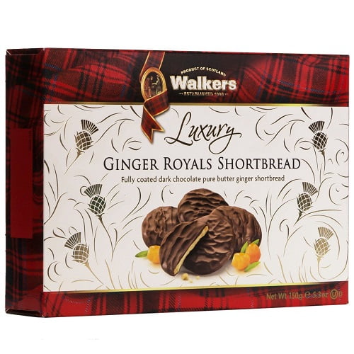 WALKERS Ginger Shortbread Royals, 150 GR